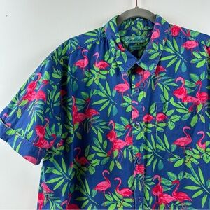 Joe Marlin Hawaiian Camp Shirt Short Sleeve XXL Tapered Fit